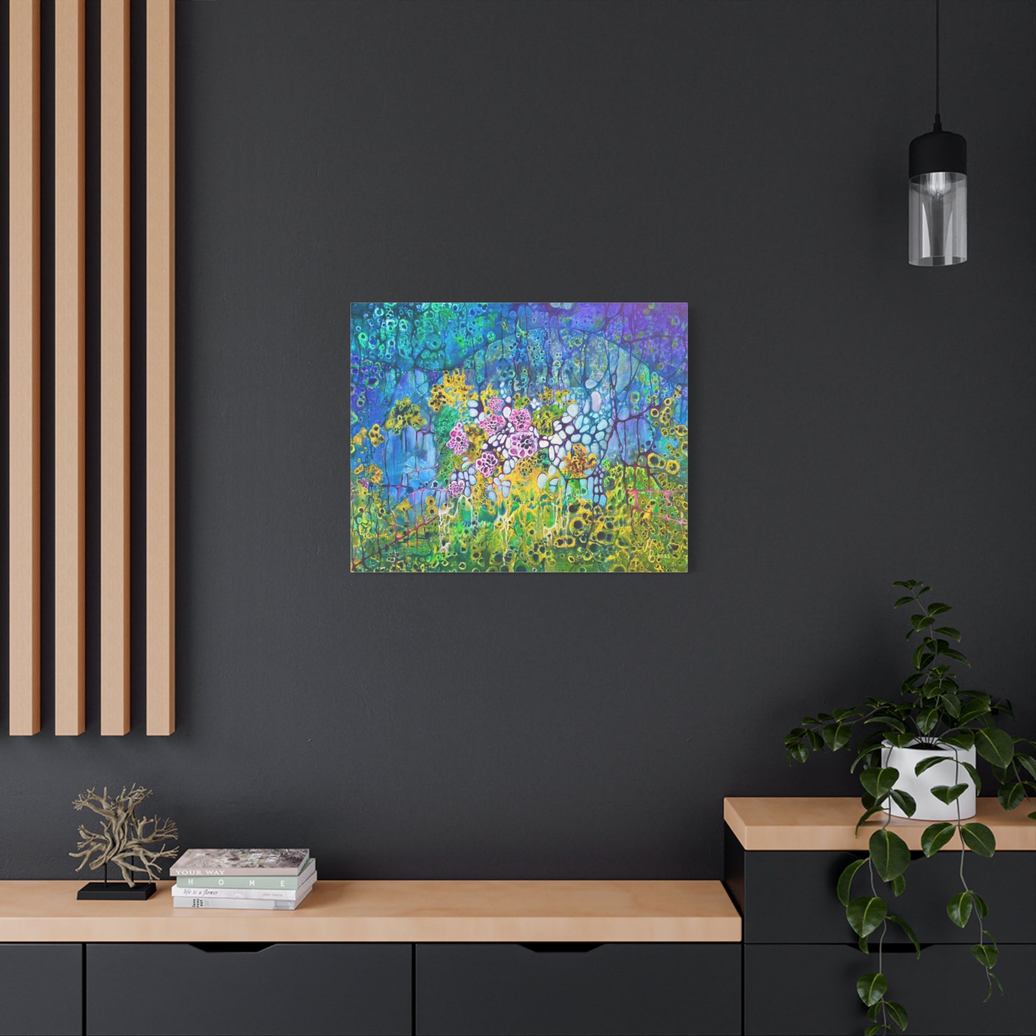 Mikrokosmos der Tiefe – Exklusive Kunst auf Leinwand
