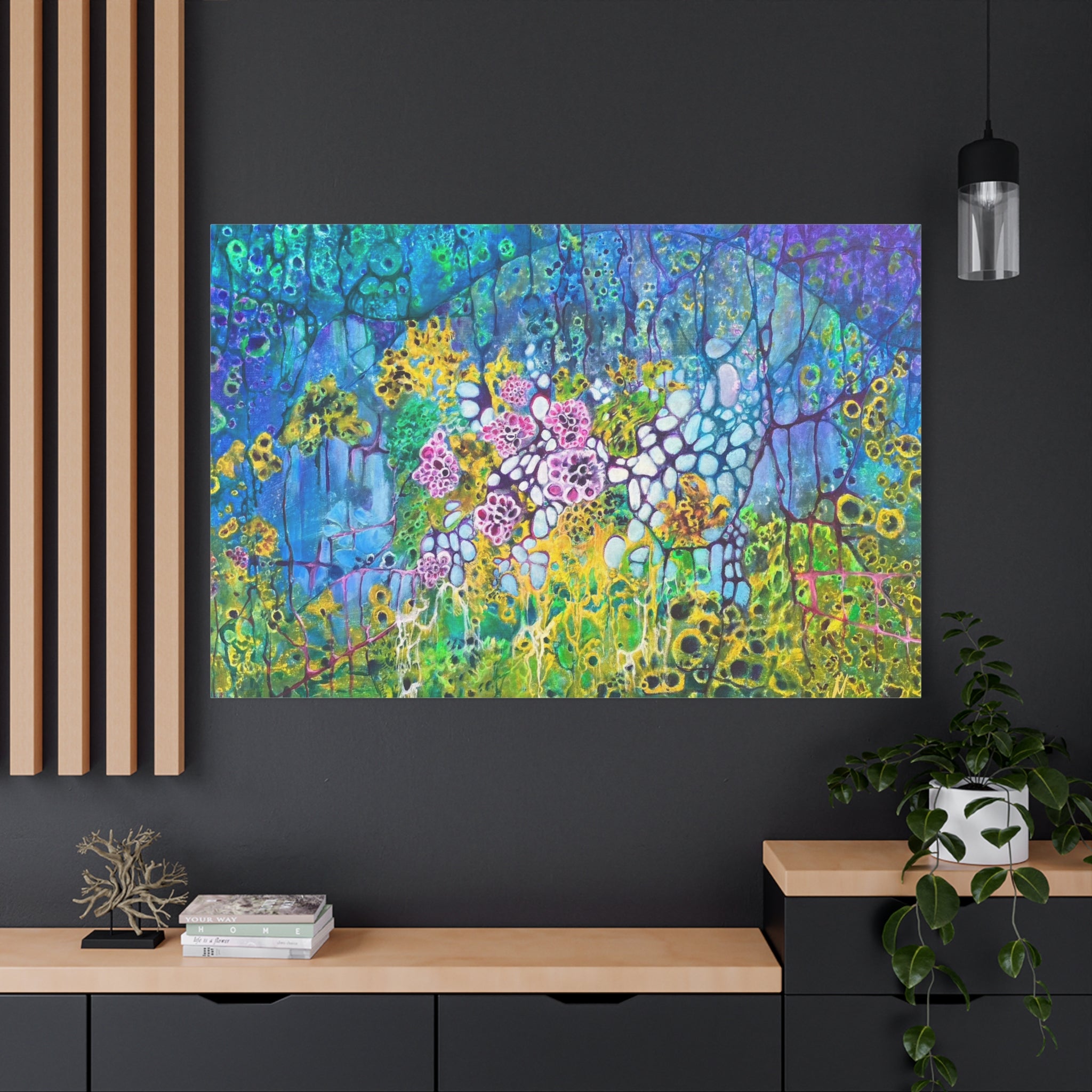 Mikrokosmos der Tiefe – Exklusive Kunst auf Leinwand