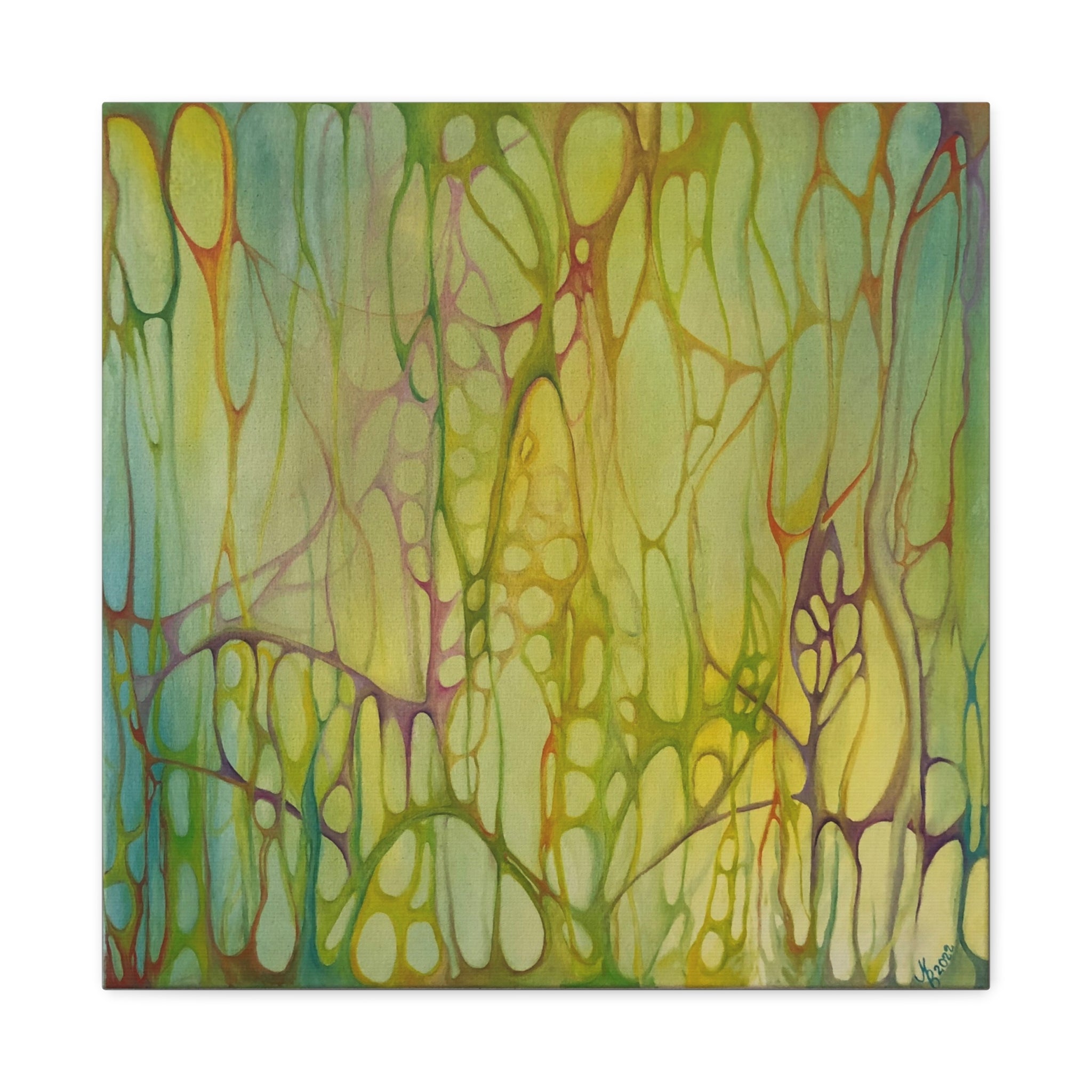 Autumn Reverie – Abstrakter Leinwanddruck | Warme Herbstfarben & meditative Kunst