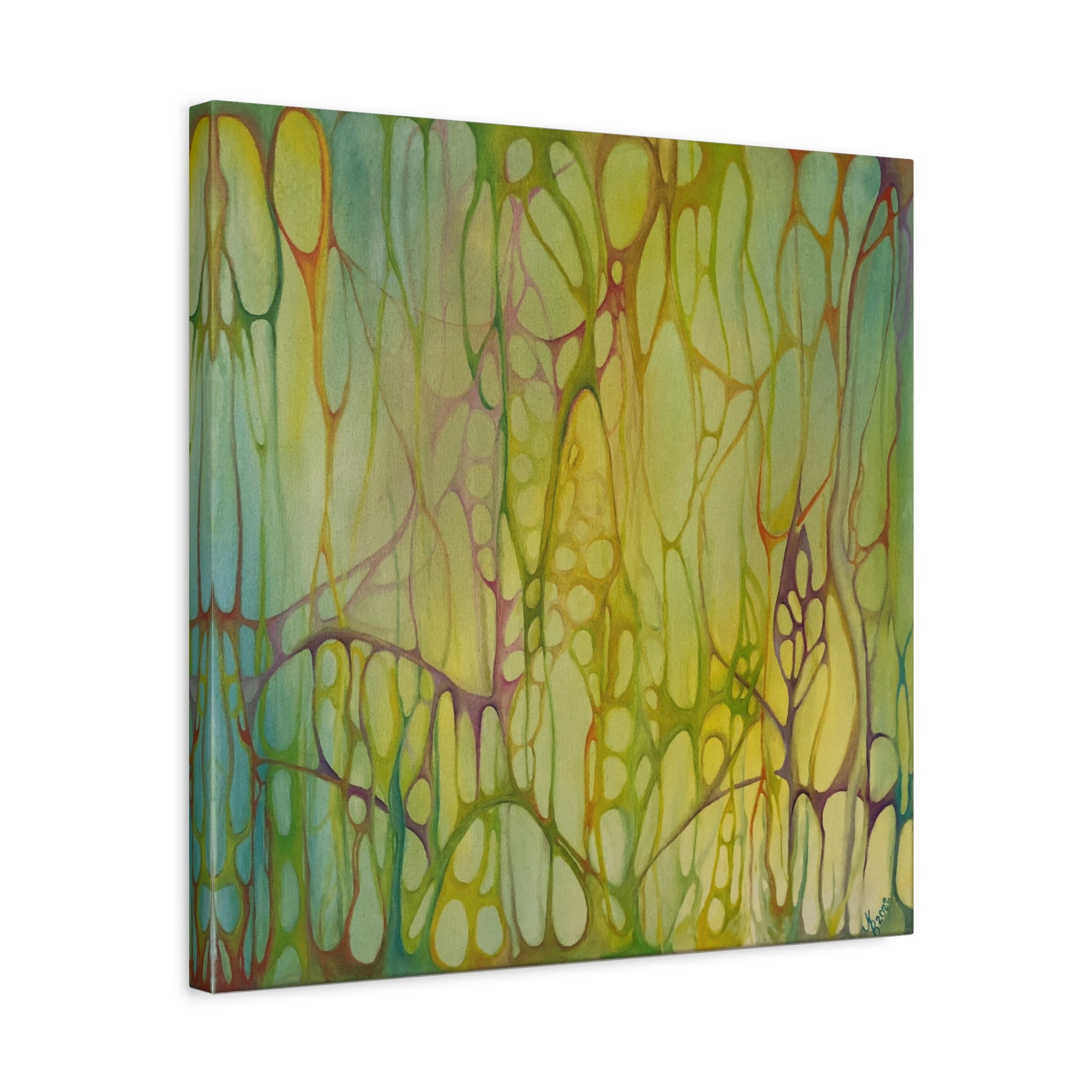 Autumn Reverie – Abstrakter Leinwanddruck | Warme Herbstfarben & meditative Kunst