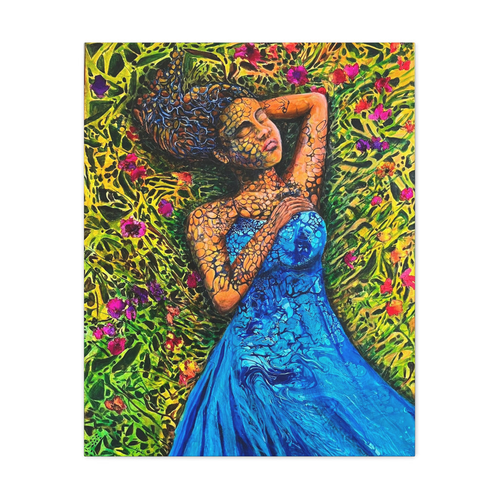 Sleeping Elf – Magical Portrait as a Canvas Print