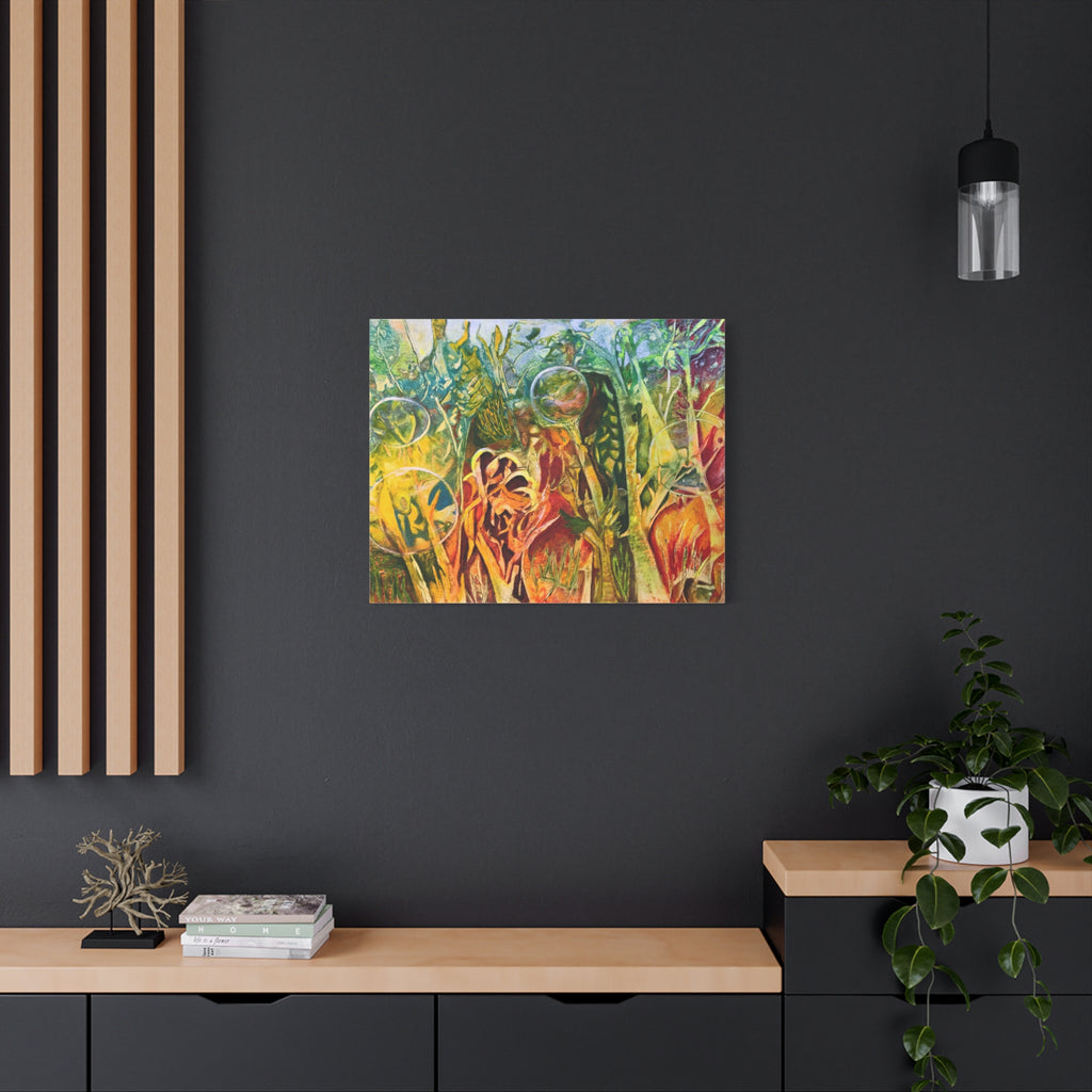Secret Garden – intuitive Kunst Leinwanddruck | abstrakte Naturformen Kunst