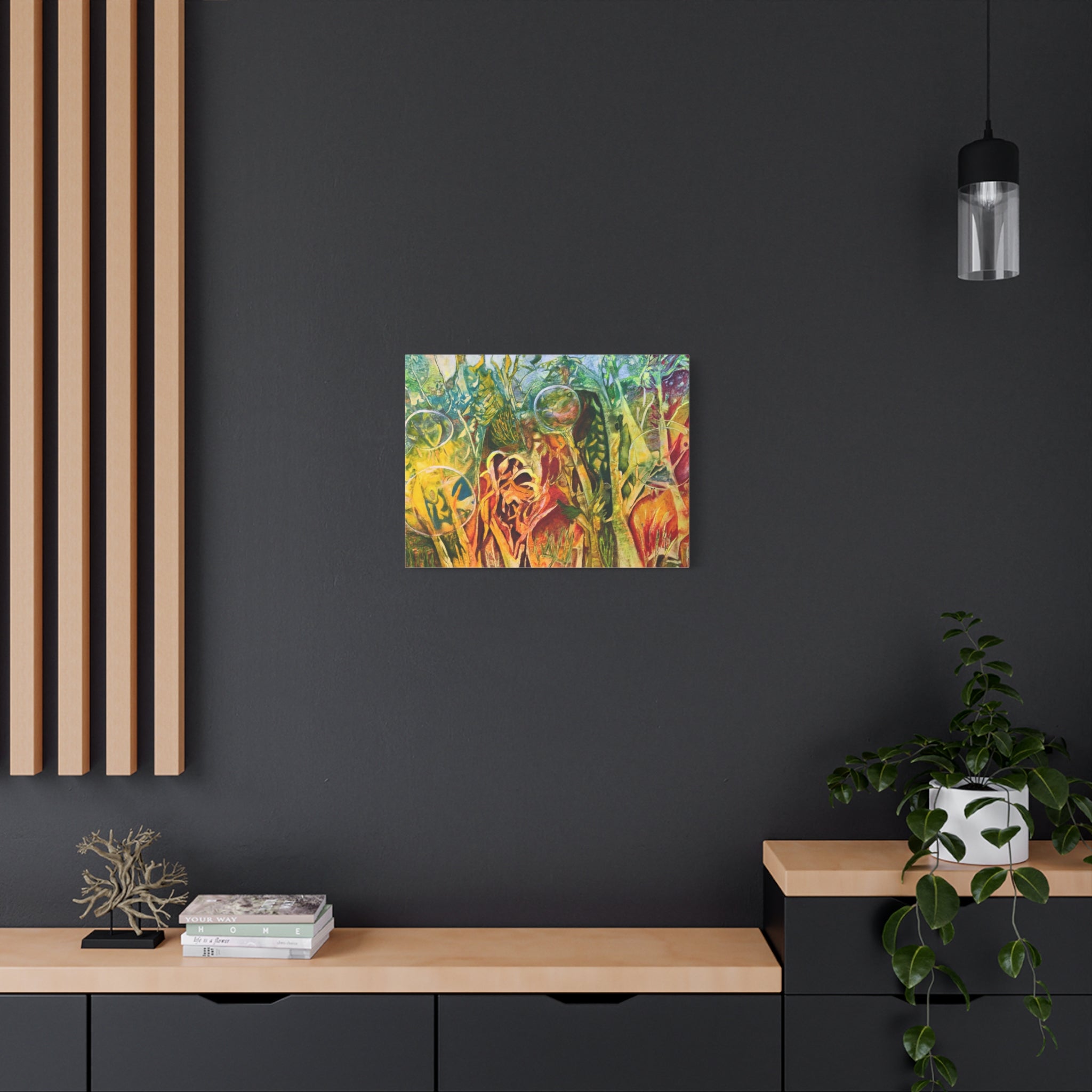 Secret Garden – intuitive Kunst Leinwanddruck | abstrakte Naturformen Kunst