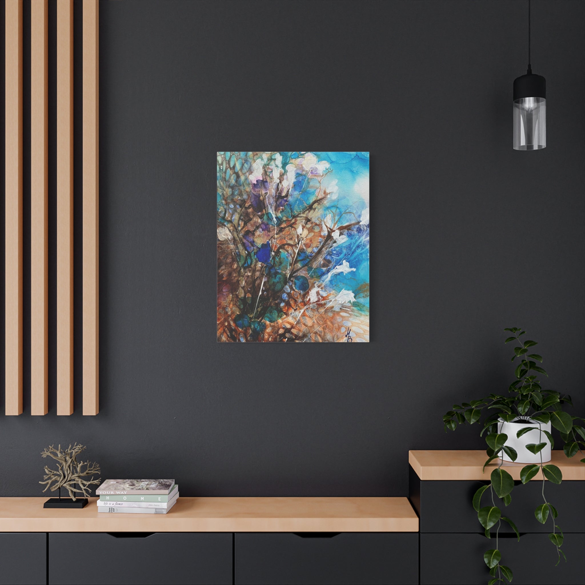 Coral reef - abstract coral landscape canvas print