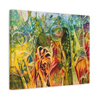 Secret Garden – intuitive Kunst Leinwanddruck | abstrakte Naturformen Kunst