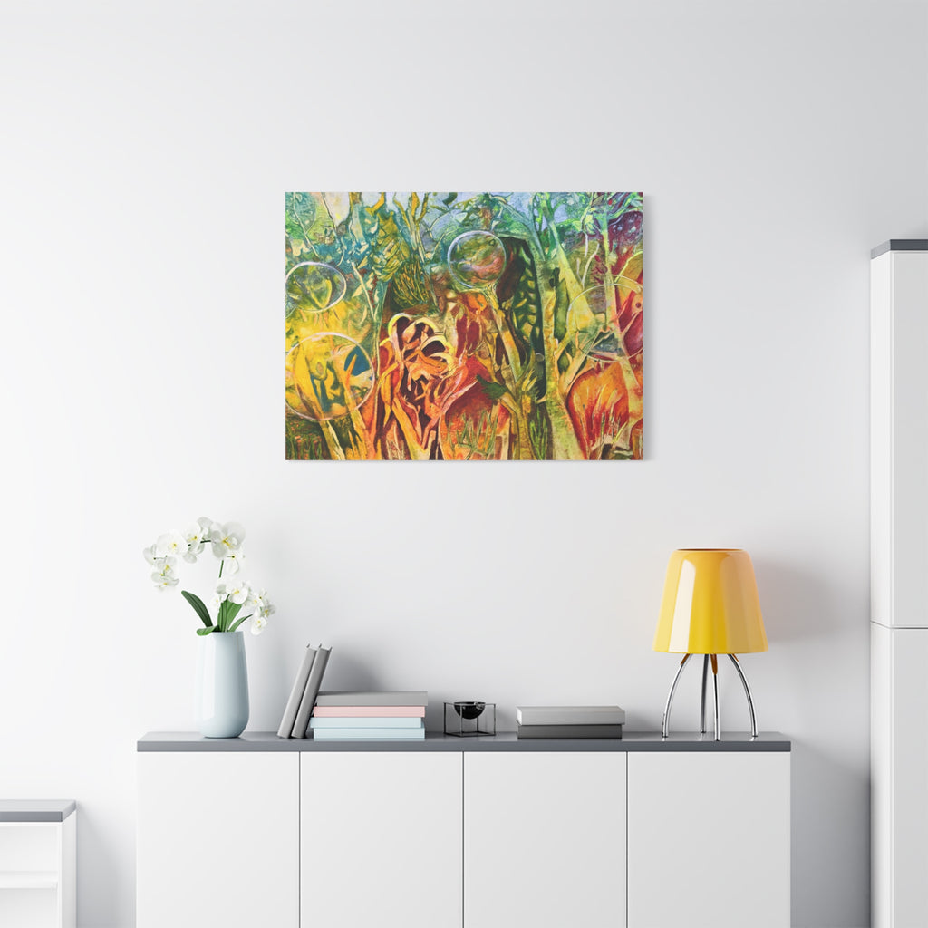Secret Garden – intuitive Kunst Leinwanddruck | abstrakte Naturformen Kunst