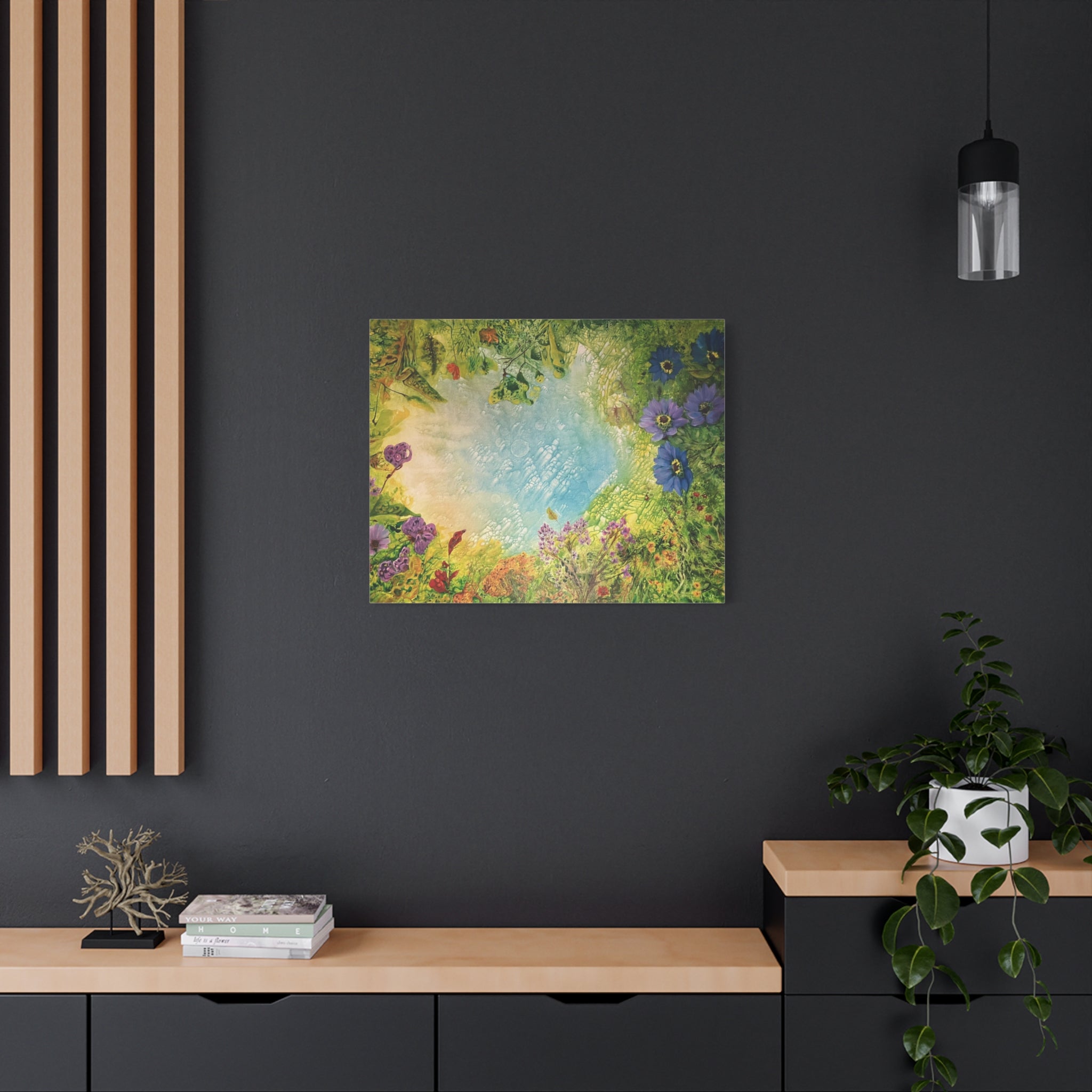 The Portal – Naturinspiriertes abstraktes Kunstwerk | Energetische moderne Wandkunst