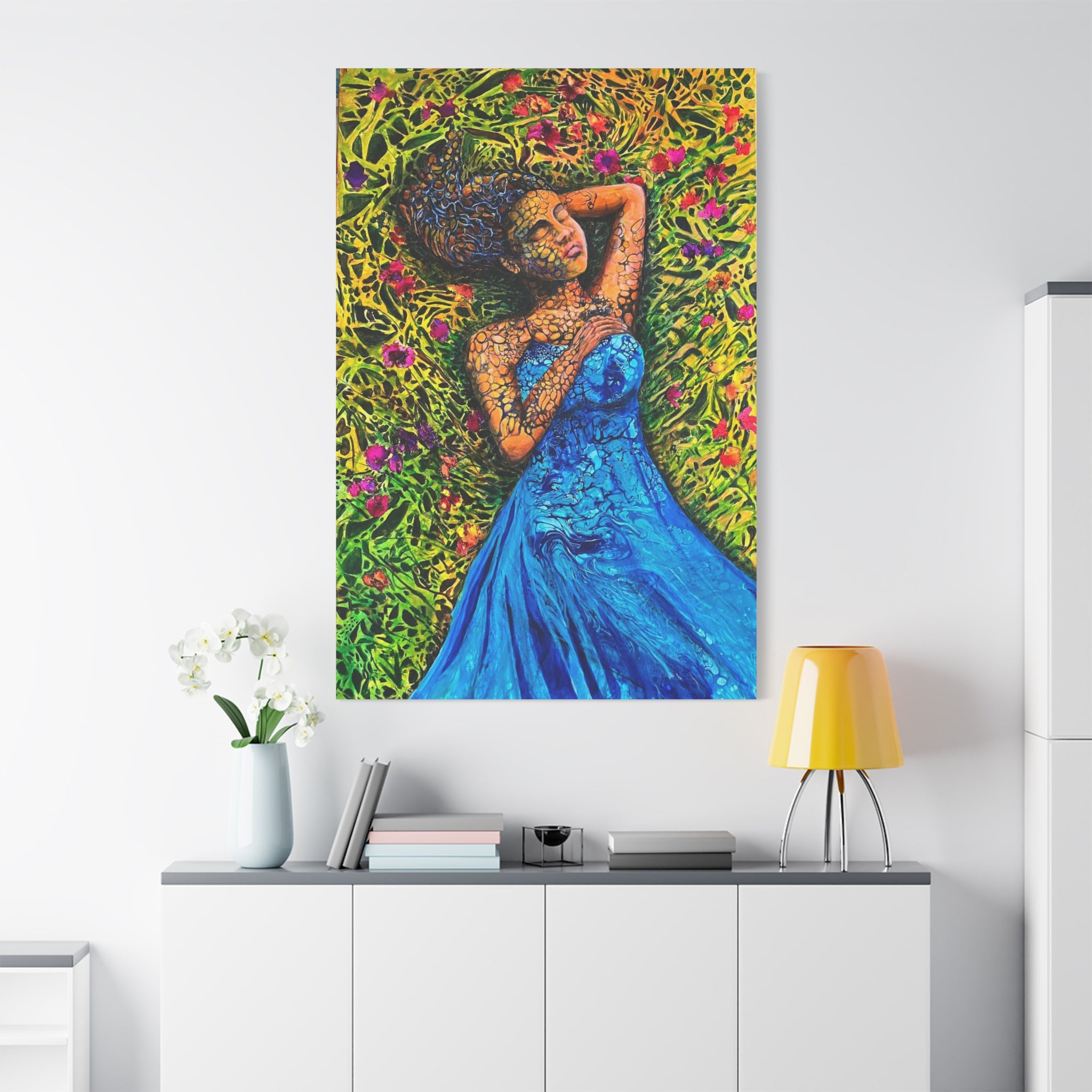 Sleeping Elf – Magical Portrait as a Canvas Print