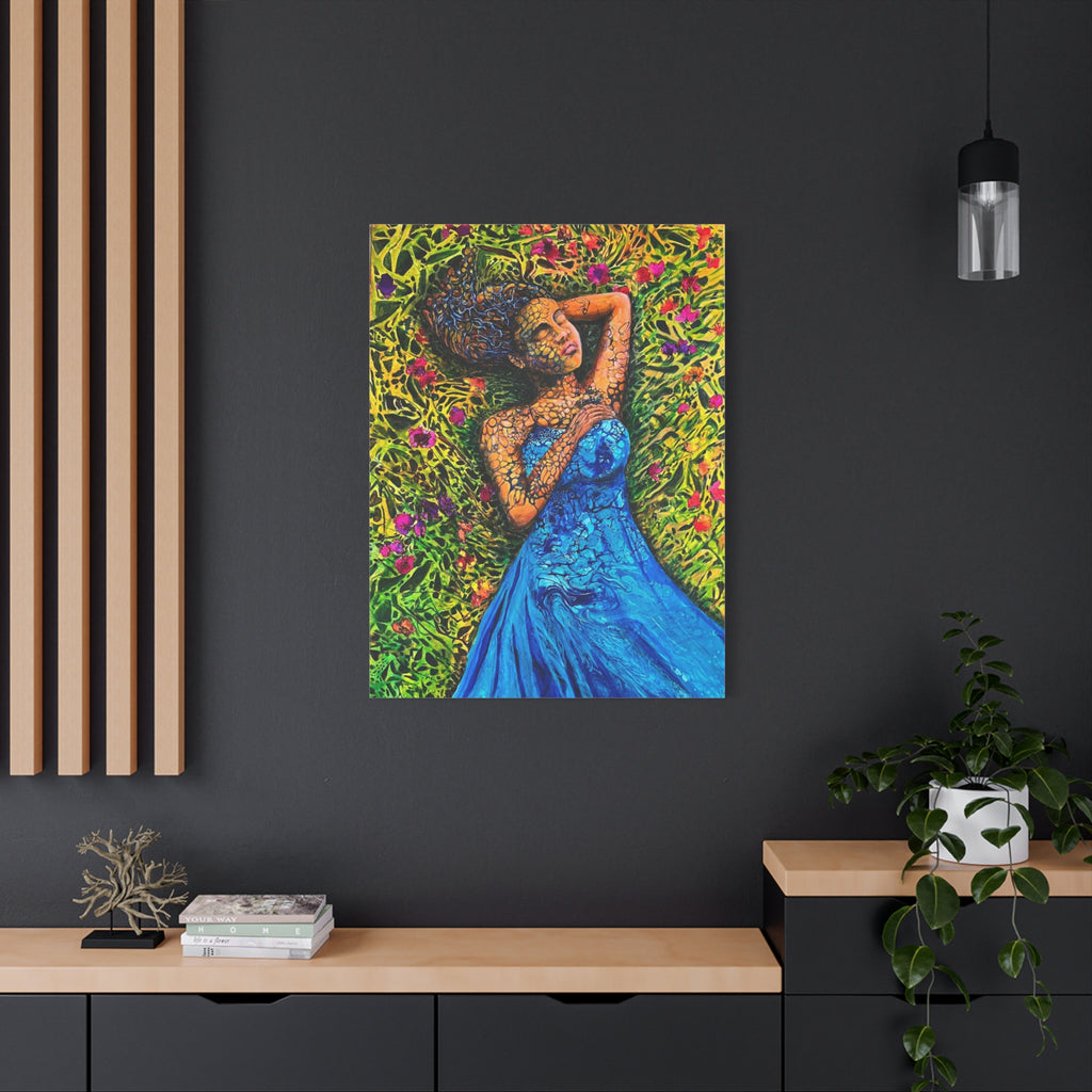 Sleeping Elf – Magical Portrait as a Canvas Print