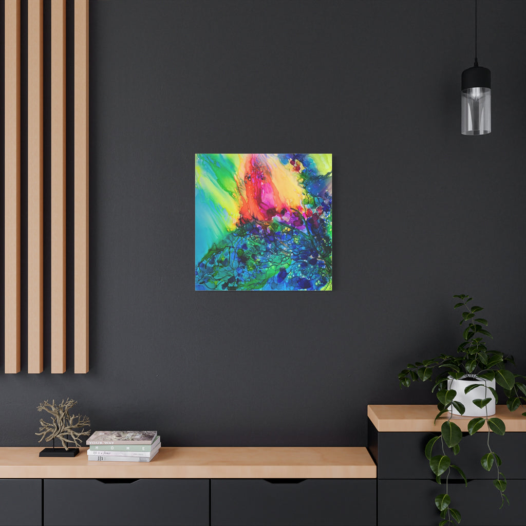 The World Is Burning – Expressives abstraktes Gemälde | Moderne transformative Kunst