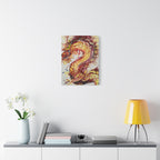 Dragon of Weifang – Fluid Art Drache, moderne Mythologie Leinwanddruck
