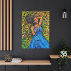 Sleeping Elf – Magical Portrait as a Canvas Print