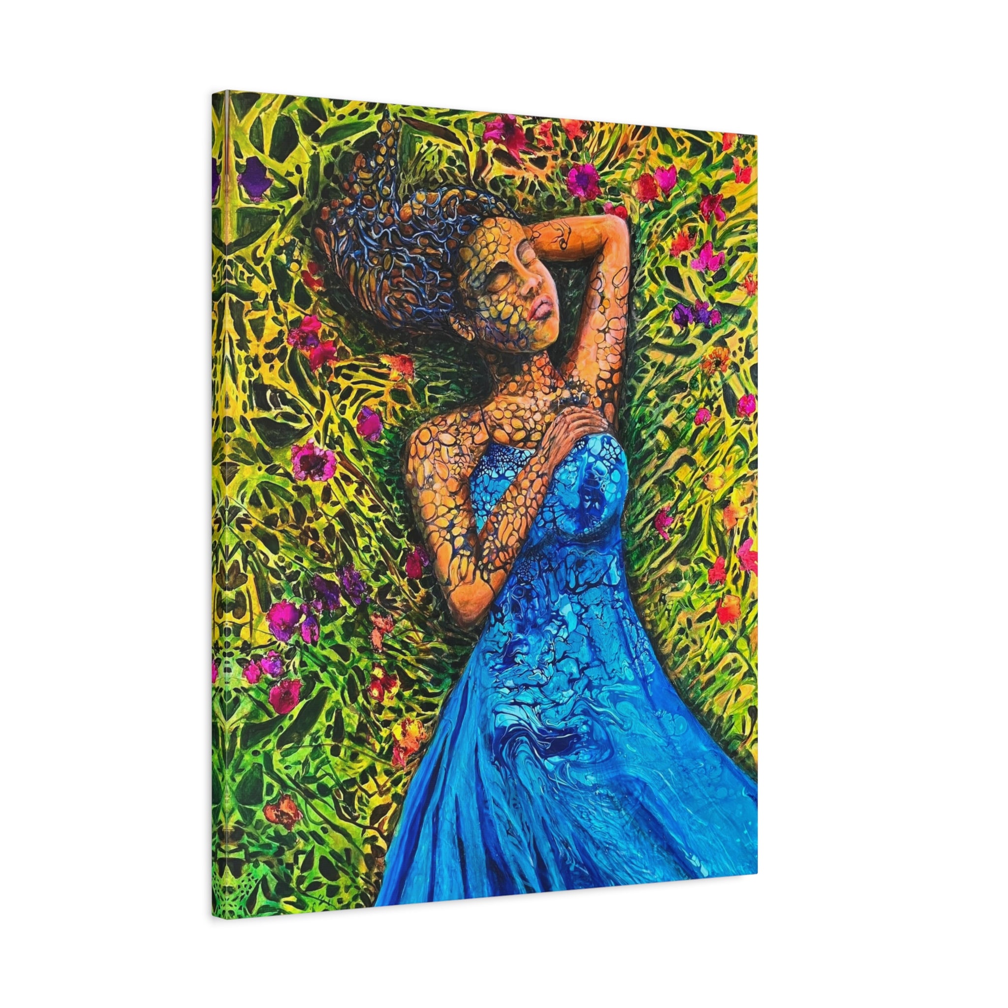 Sleeping Elf – Magical Portrait as a Canvas Print