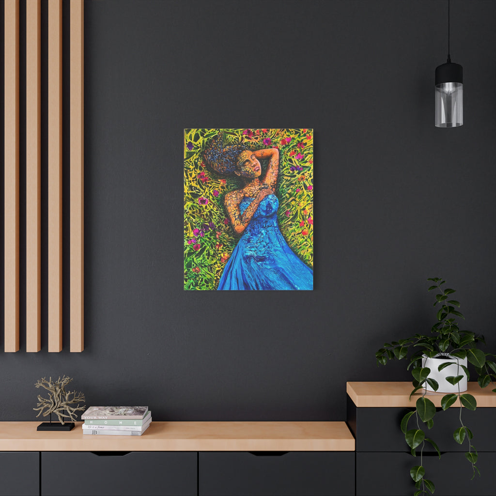 Sleeping Elf – Magical Portrait as a Canvas Print