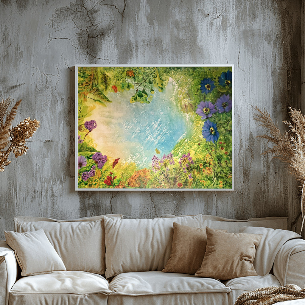 The Portal – Naturinspiriertes abstraktes Kunstwerk | Energetische moderne Wandkunst
