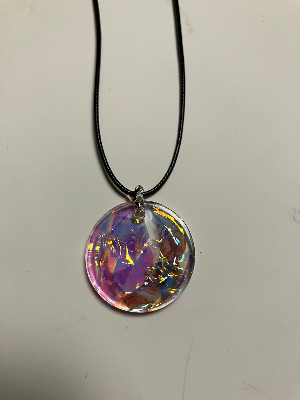 Resin-Anhänger rund 4,5 cm – handgefertigte Resin-Kunst