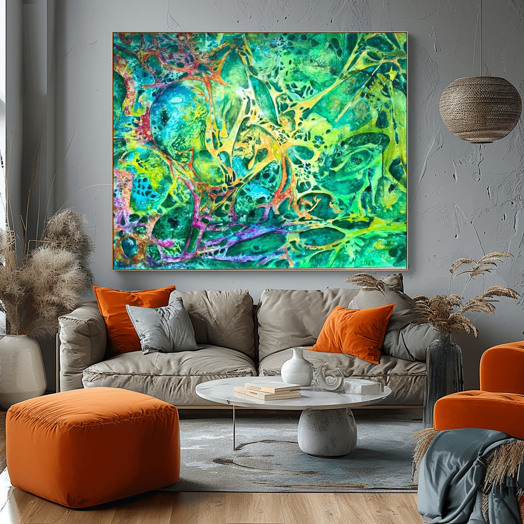 Im Fluss der Farben – Exklusive Kunst auf Leinwand