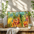 Secret Garden – intuitive Kunst Leinwanddruck | abstrakte Naturformen Kunst