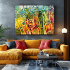 Secret Garden – intuitive Kunst Leinwanddruck | abstrakte Naturformen Kunst