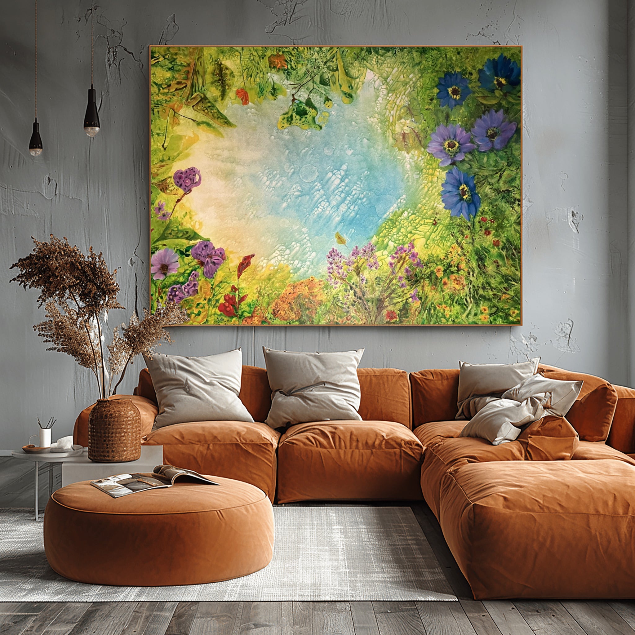 The Portal – Nature-inspired abstract artwork | Energetic modern wall art 
