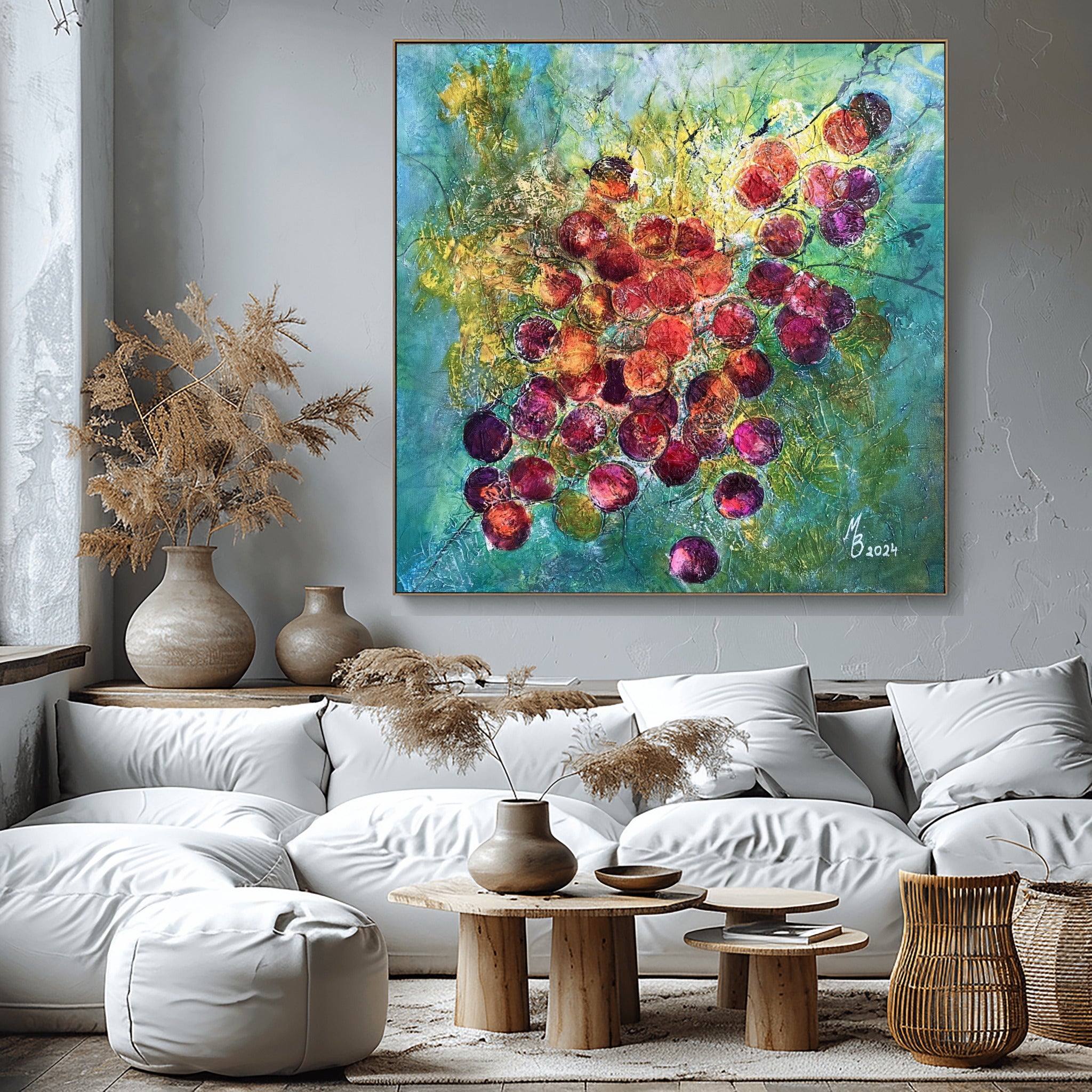 Fruits of Life – Emotional Modern Art | Abstract Canvas Print | Profound Wall Art
